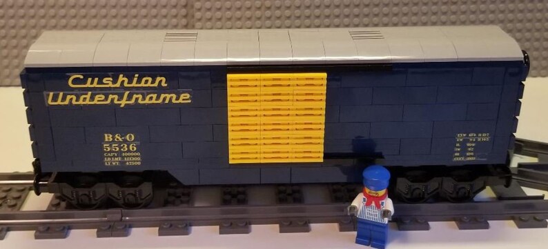 Custom Lego Train Boxcar B/&O Please Read Item Description-