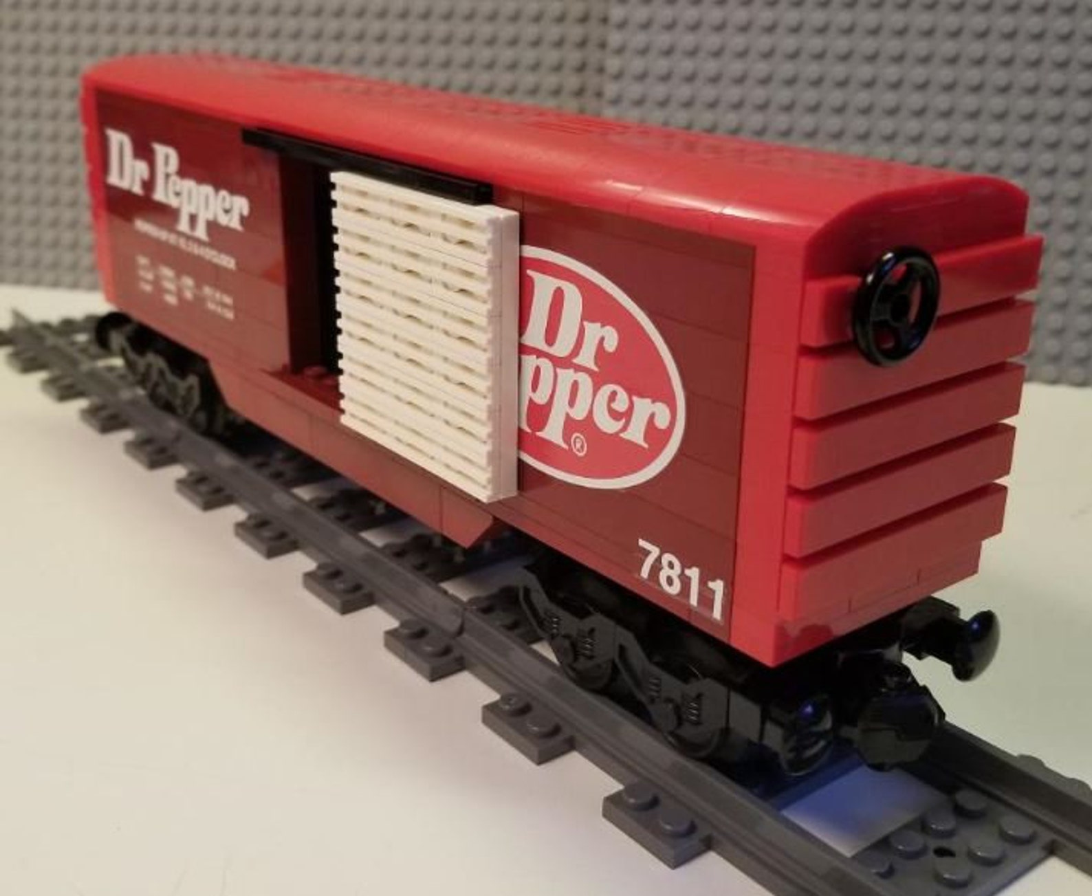 Custom Lego Train Boxcar Dr. Pepper Please Read Item Etsy