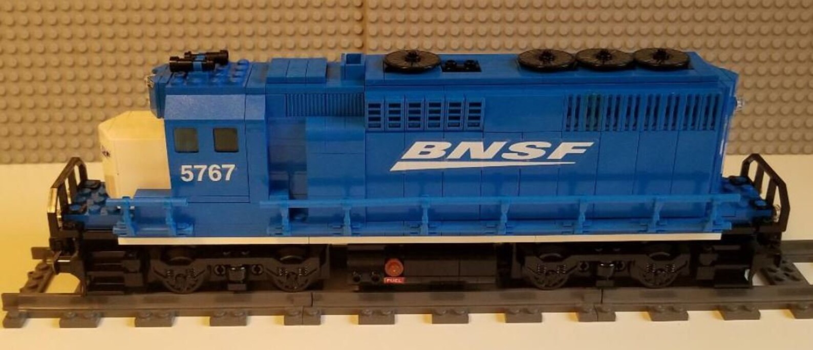 Custom Lego Train BNSF Blue GP40 Please Raed Etsy