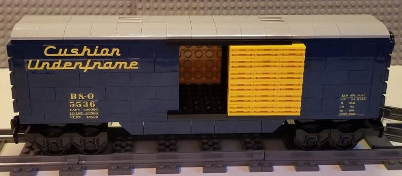 Custom Lego Train Boxcar B/&O Please Read Item Description-