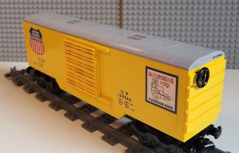 Lego Custom Train Boxcar Union Pacific Etsy