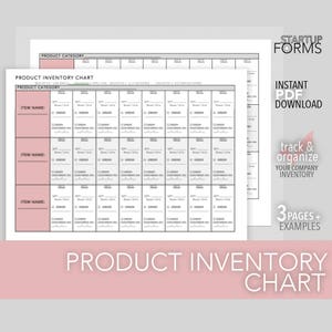 Product Inventory Chart, Business Product Inventory Checklist, Product Inventory Checklist, Company Inventory, Product Overhead