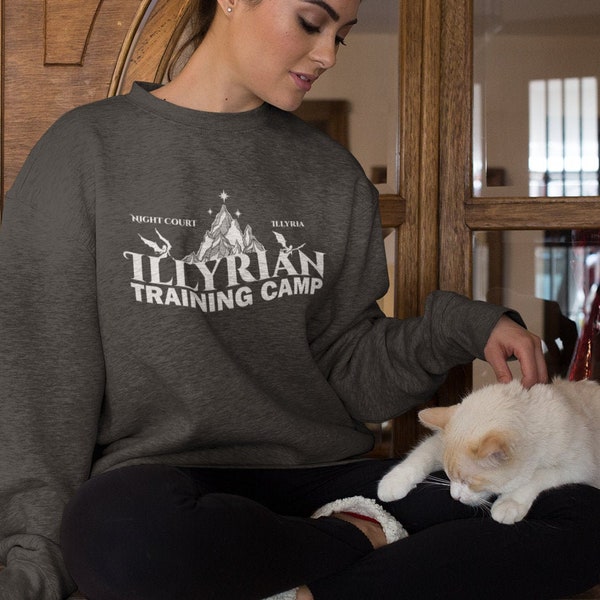 Illyrian Training Camp Sweatshirt, ACOTAR Sweatshirt, Silver Flames, Thorns and Roses, Nesta and Cassian, Feyre and Rhysand