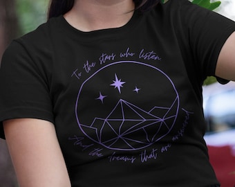 ACOTAR To the stars T-Shirt, Shirt for fans of Sarah J Maas A Court of Thorns and Roses Book Series, SJM Night Court Tee Merch and Gift