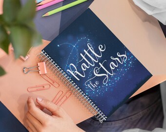 Rattle the Stars Notebook, Throne of Glass, Aelin Galathynius, Kingdom of Ash, Queen of Shadows, Empire of Storms, SJM