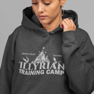 Illyrian Training Camp Hoodie, ACOTAR Hooded Sweatshirt, Nessian
