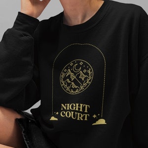 Night Court Minimalist Sweatshirt, ACOTAR Sweater, SJM, Thorns and Roses Books