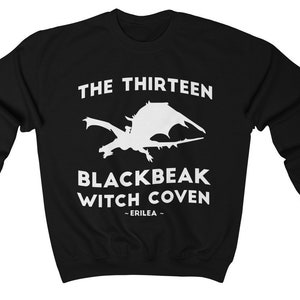 Throne of Glass Sweatshirt, The Thirteen Blackbeak Witch Coven, Halloween, Throne of Glass, Manon Blackbeak, Asterin, Irontheet Witches Black