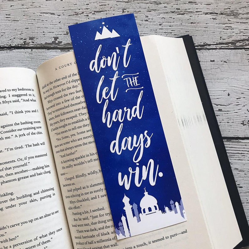 ACOTAR Series Bookmarks, Rhysand and Feyre, To the stars, Court of Dreams, Don't let the hard days win Officially licensed by Sarah J Maas image 6