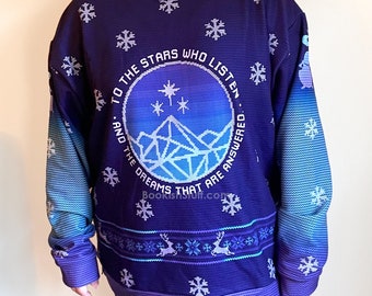 ACOTAR Night Court Ugly Sweater sweatshirt, Thorns and Roses, SJM Gifts, To The Stars Who Listen |  Officially licensed by Sarah J. Maas