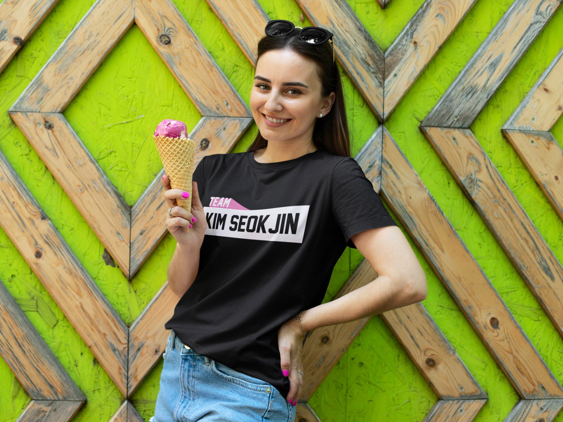 BTS ジン TEAM Tシャツ ☆激レア☆ team BTS Jin ジン tシャツ - メルカリ