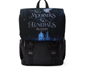 Six of Crows Shadow Bone Backpack, Casual Backpack, No Mourners No Funerals, Kaz Breker, Grishaverse, Stylish Backpack, Back to School