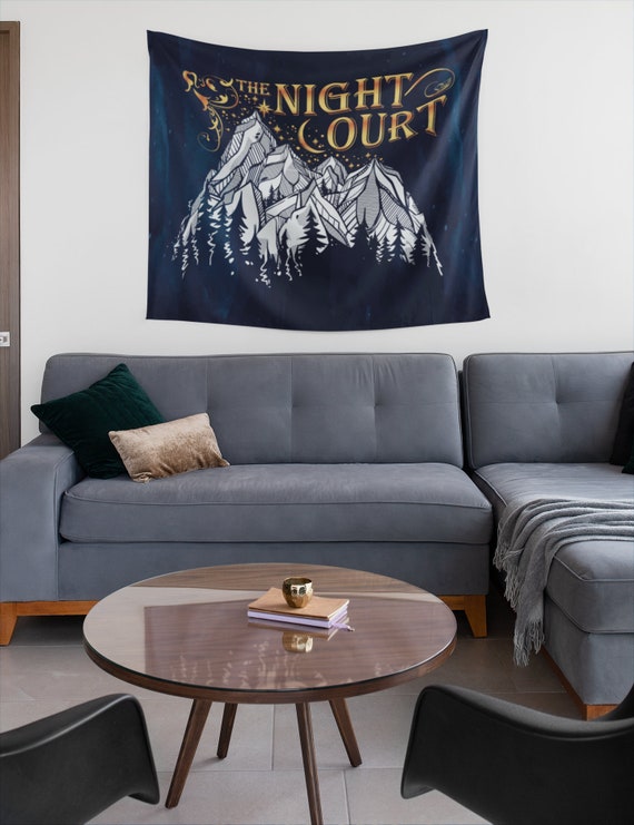 Night Court Wall Tapestry A Court of Mist and Fury Merch Rhysand and Feyre SJM Merch ACOTAR Tapestry Sarah J Maas Wall Decor Etsy Canada