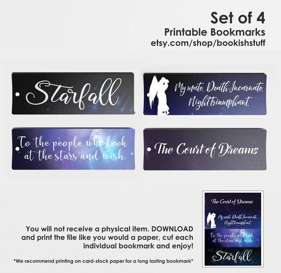 acomaf bookmarks printable bookish bookmarks rhysand