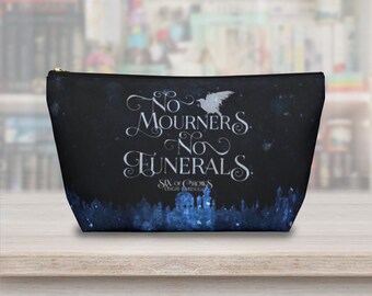 Six of Crows Zipper Pouch, No Mourners No Funerals, Kaz Brekker, Inej Ghafa, Leigh Bardugo, Crooked Kingdom, Grisha, Carry All Pouch