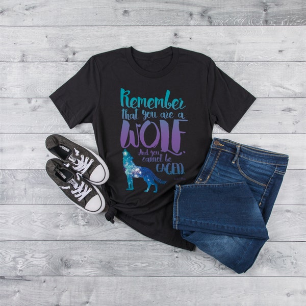 A Court of Wings and Ruin Quote Shirt, Feyre & Rhysand, ACOTAR Gift, Inspirational Saying Tee, Sarah J Maas Merch, You are a wolf