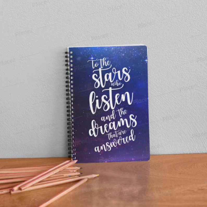 A Court of Mist and Fury Notebook To the stars who listen | Etsy