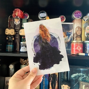 Feyre High Lady of The Night Court Mini Print, Fandom Queens, ACOTAR Fan Art