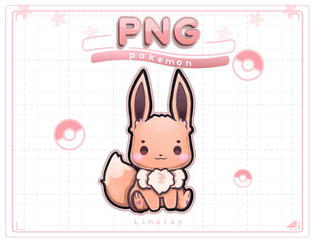 Eevee Pokemon Pngtuber | Voice Reactive Stream Asset (4 Files) - Etsy