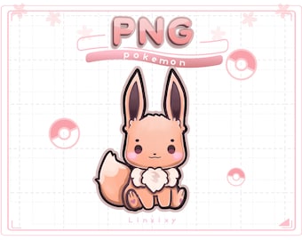 Eevee Pokemon PNGTuber | Voice Reactive Stream Asset (4 Files)