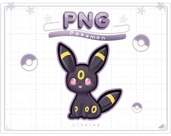 Umbreon Pokemon PNGTuber | Voice Reactive Stream Overlay (4 Files)
