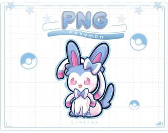 Shiny Sylveon PNGTuber | Reactive Pokemon Stream Asset (PNG Files)