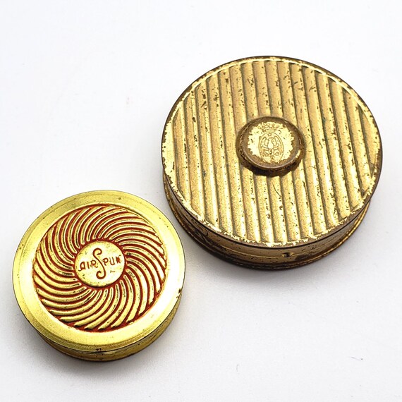 Vintage Makeup Compact Lot of 2 Coty Rouge Cosmeti