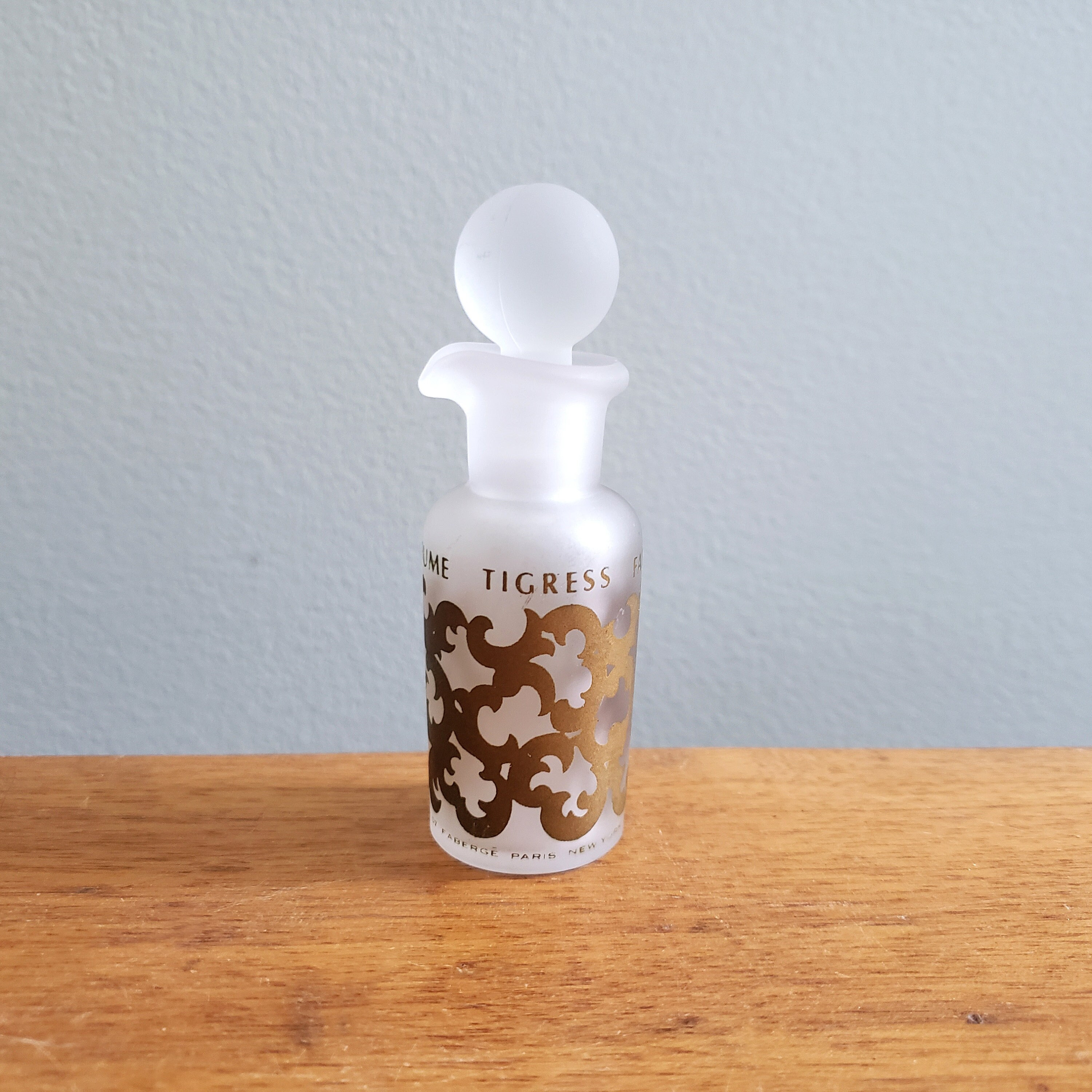 Buy Vintage Faberge Tigress Miniature Perfume Bottle With Stopper