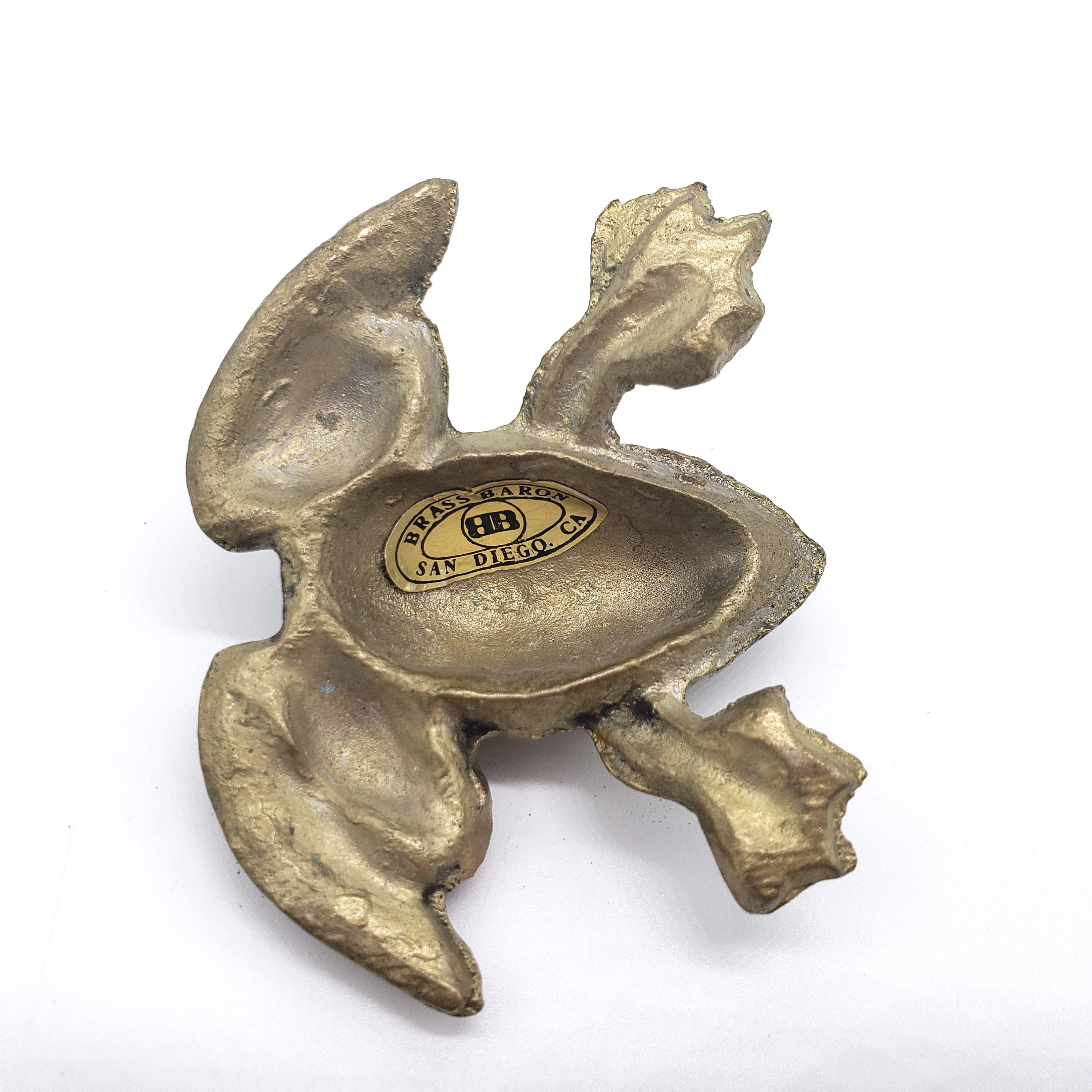 Vintage Brass Frog Figurine Miniature Frog Sculpture Brass Etsy