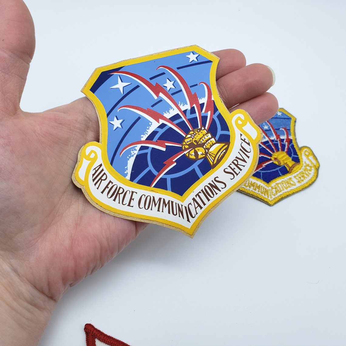 Vintage US Air Force Communications Service Patch Sticker USAF Etsy