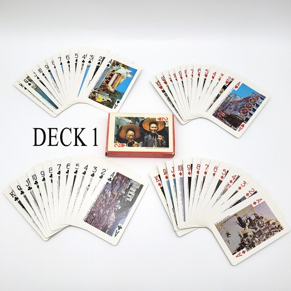 Vintage Hong Kong Playing Cards Famous Views and Landmarks of Etsy