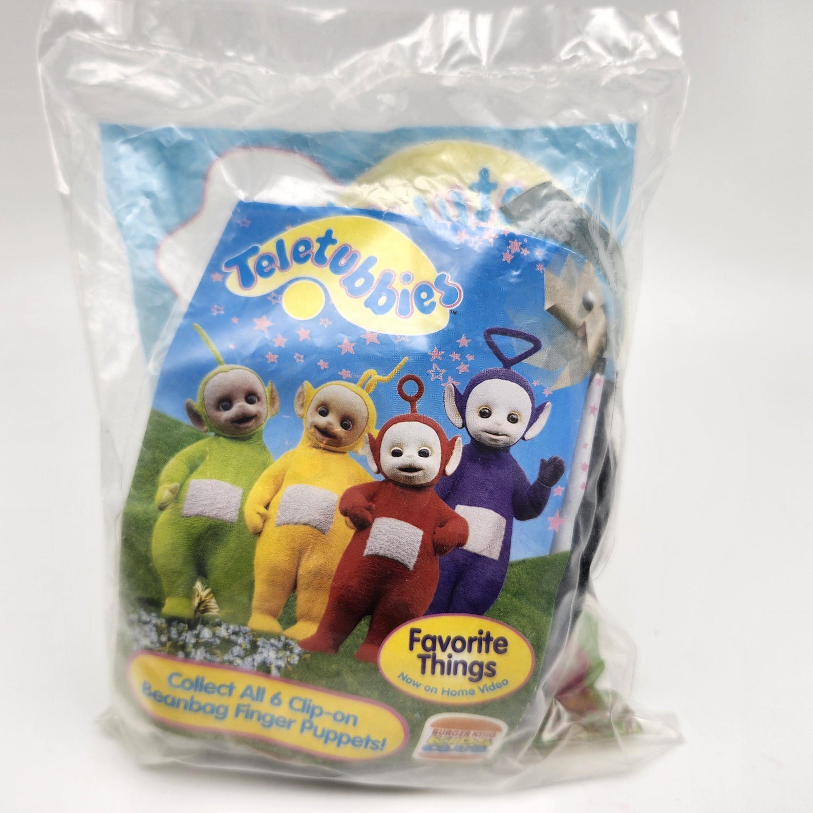 Noo Rabbit Vintage Teletubbies Plush Clip on Beanbag Finger Puppet Your Choice Po ...