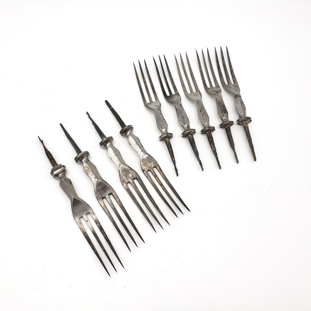 Vintage Antique 3 Prong Fork End Parts No Handle for Restoration