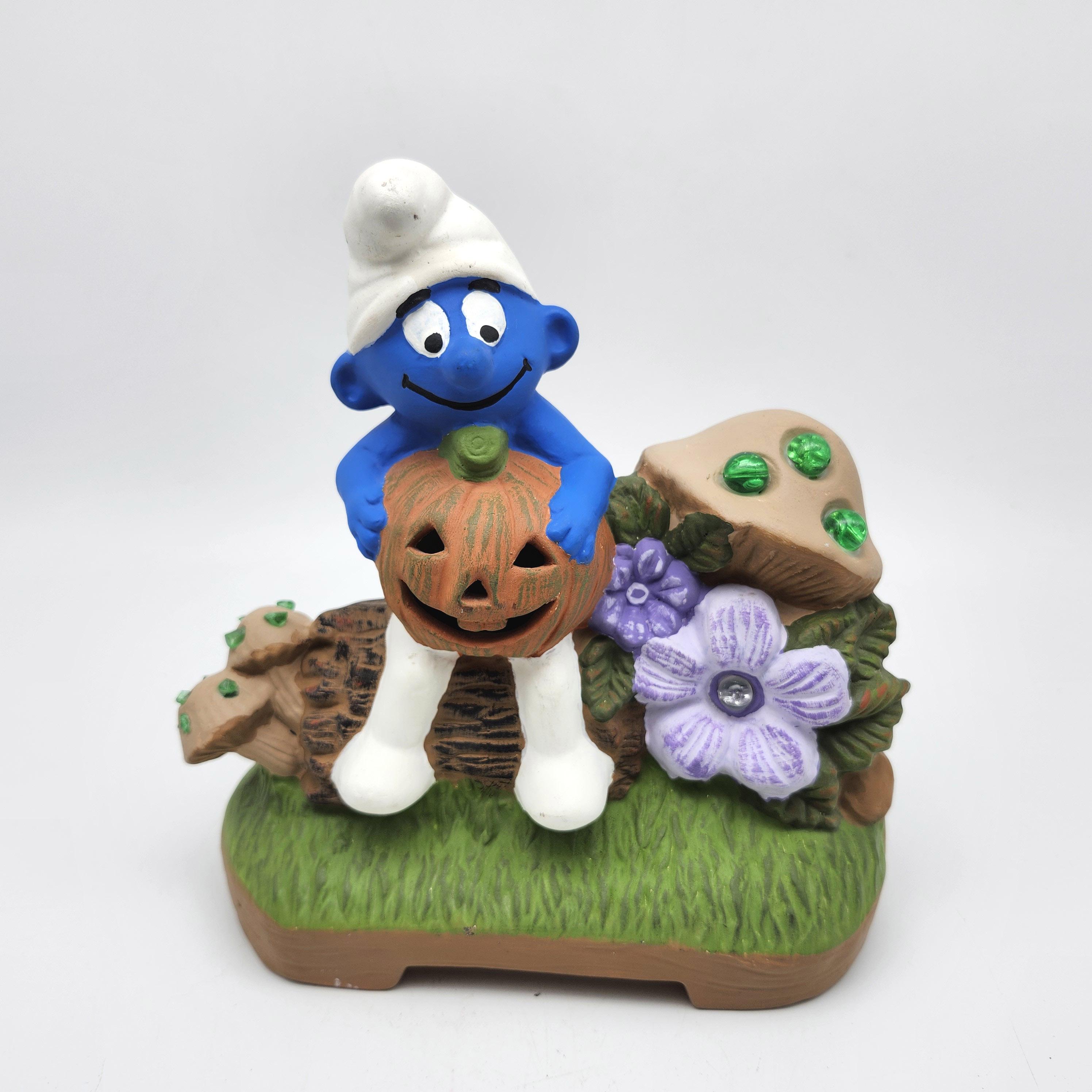 Vintage Smurf Lamp - Etsy