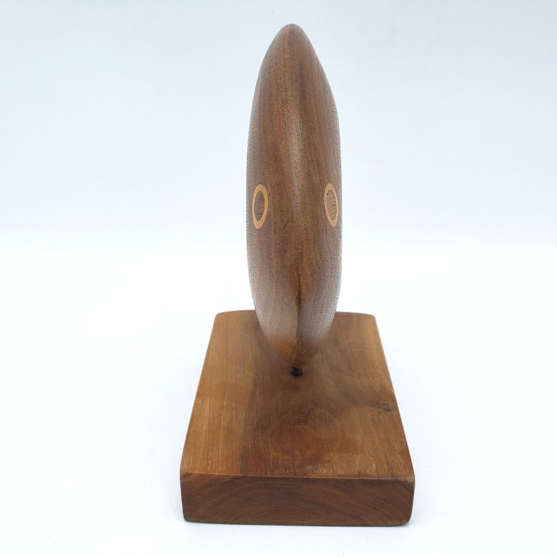 Vintage Carved Wooden Fish Sculpture 6 Wood Carving Etsy