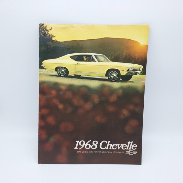 Vintage 1968 Chevrolet Chevelle Sales Brochure Dealership Vehicle Model Booklet