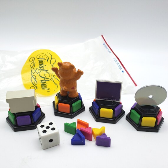 84x Trivial Pursuit Game Pieces Pie Wedges Mathematics Material Training Set 