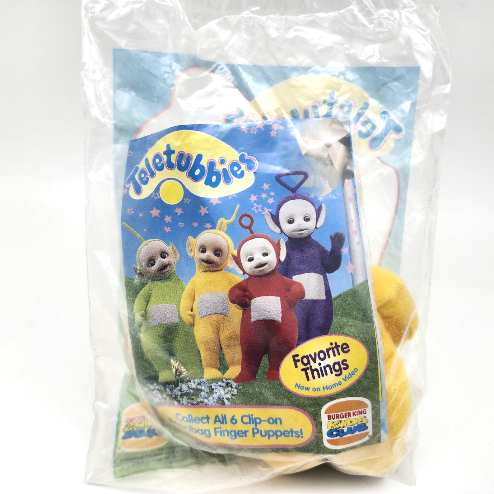 Noo Rabbit Vintage Teletubbies Plush Clip on Beanbag Finger Puppet Your Choice Po ...