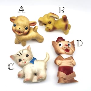 Vintage Squeak Toy Lamb Dog Cat Rubber Kitsch Squeakers Work Your Choice Hirsch Rempel Sun Japan