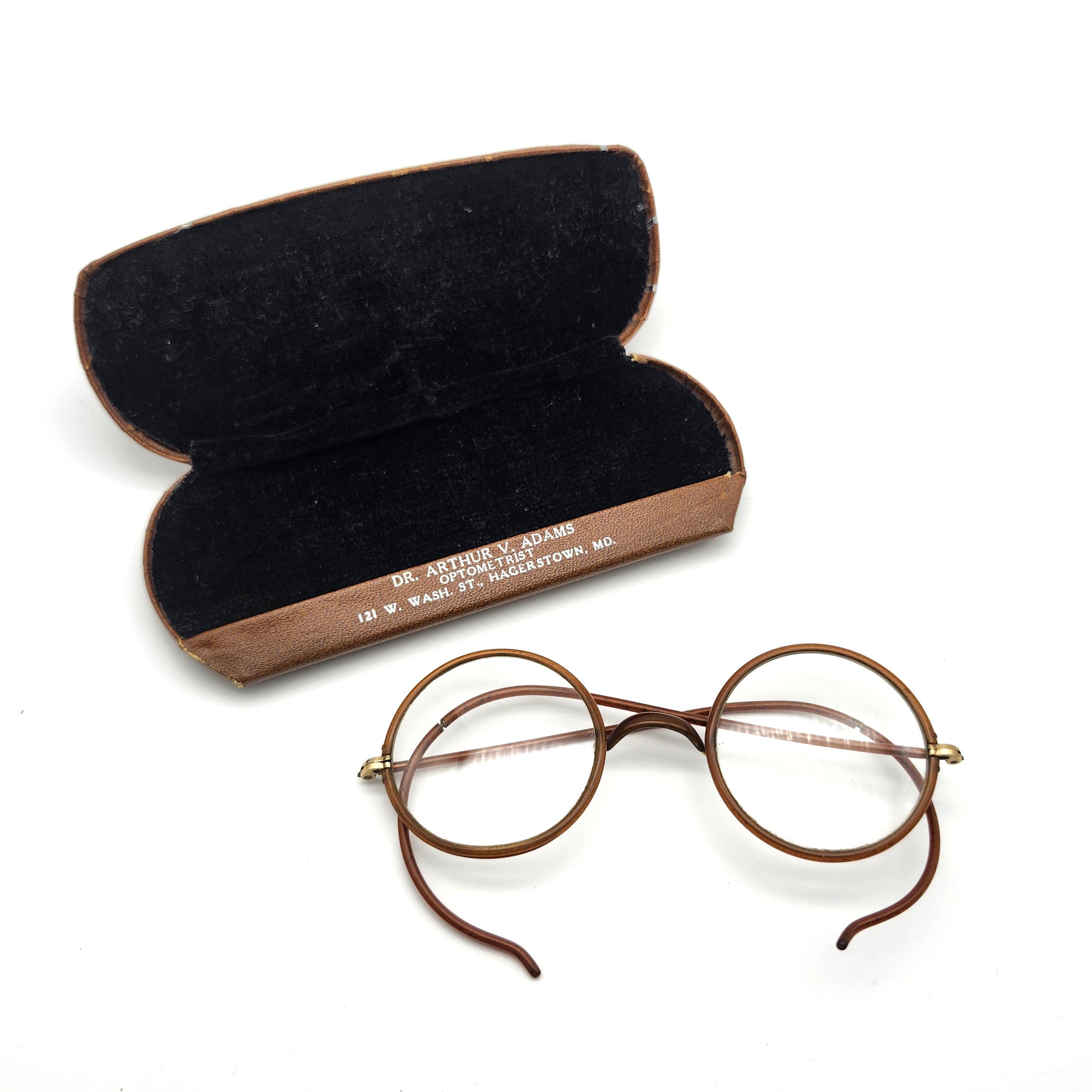 ★VIEWMAP★ LINEAR round half Windsor rim type lower gold fr Neil Large Windsor Rim Tigerwood | Round Metal Glasses | Ace