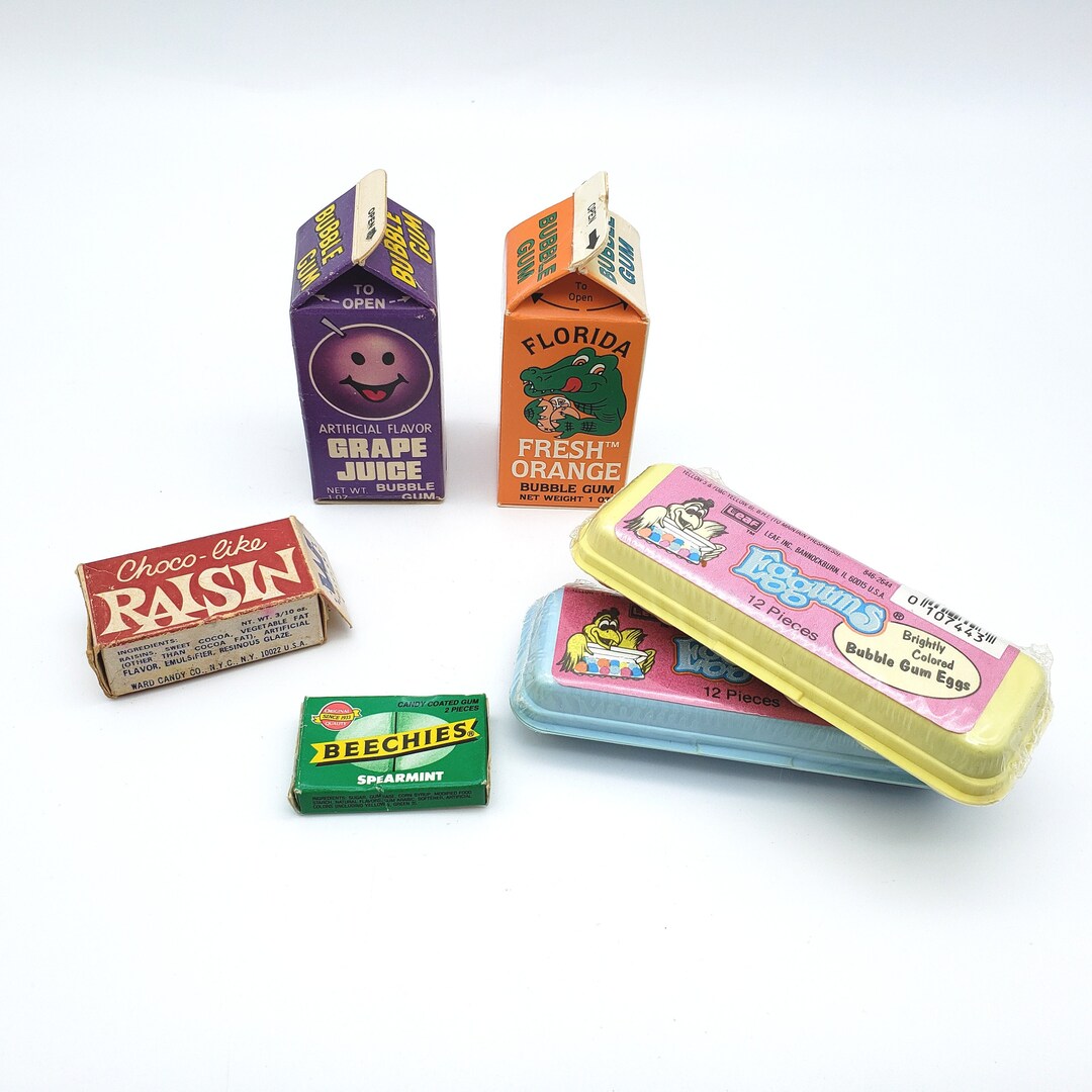 Vintage Candy Bubble Gum Package Lot Leaf Eggums Beechies Etsy 日本
