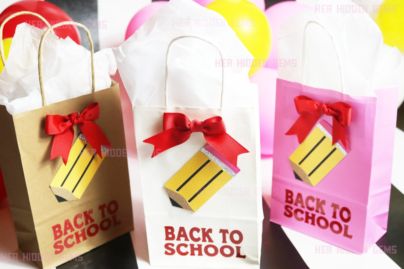 Back to School Gift Bags First day of school gift Back to Etsy