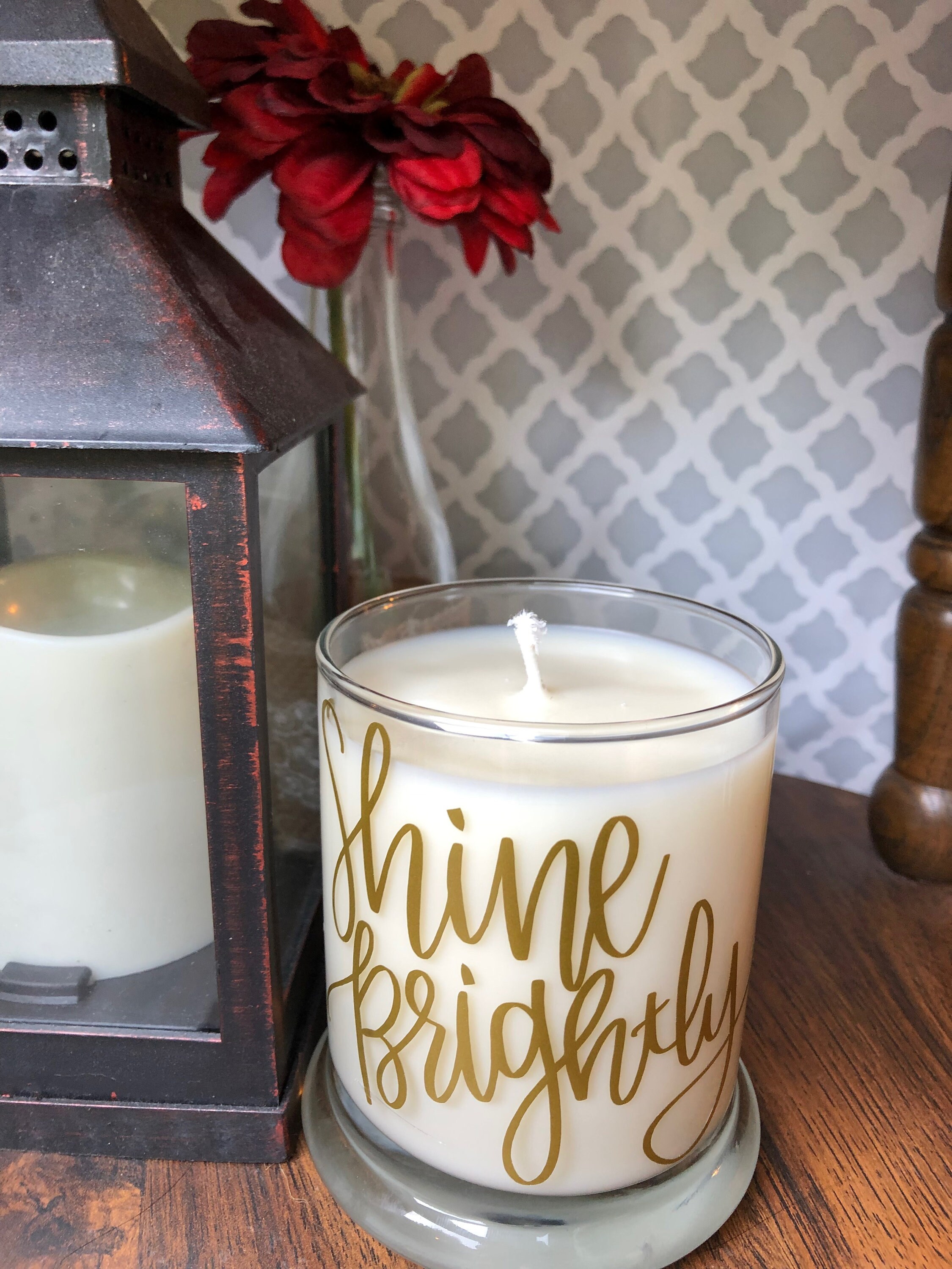 Inspirational Message Candle Bible Verse Candle The LORD Etsy