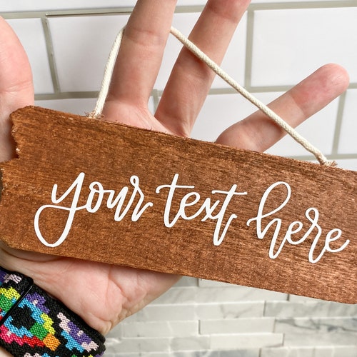Hand  Personalized wood signs cedar "YOUR TEXT" 