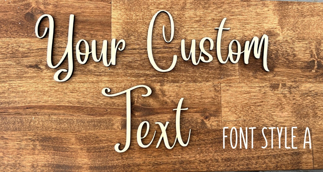 Custom Wood Letters, Custom Wood Words, Wooden Letter Cutouts, Letters