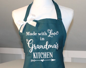 Made with Love in Grandma's Kitchen - Grandma Apron - Made with Love Apron
