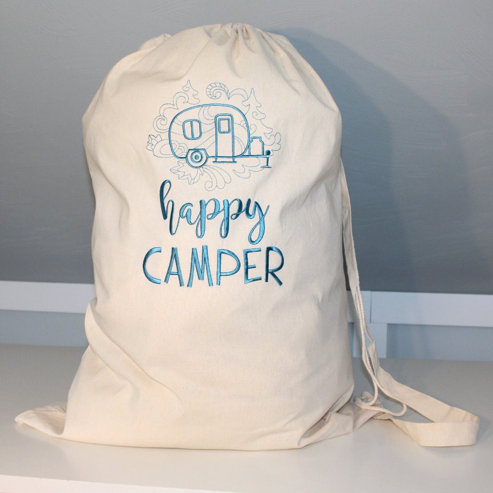 Laundry Bag for Camping Embroidered Laundry Bag Etsy