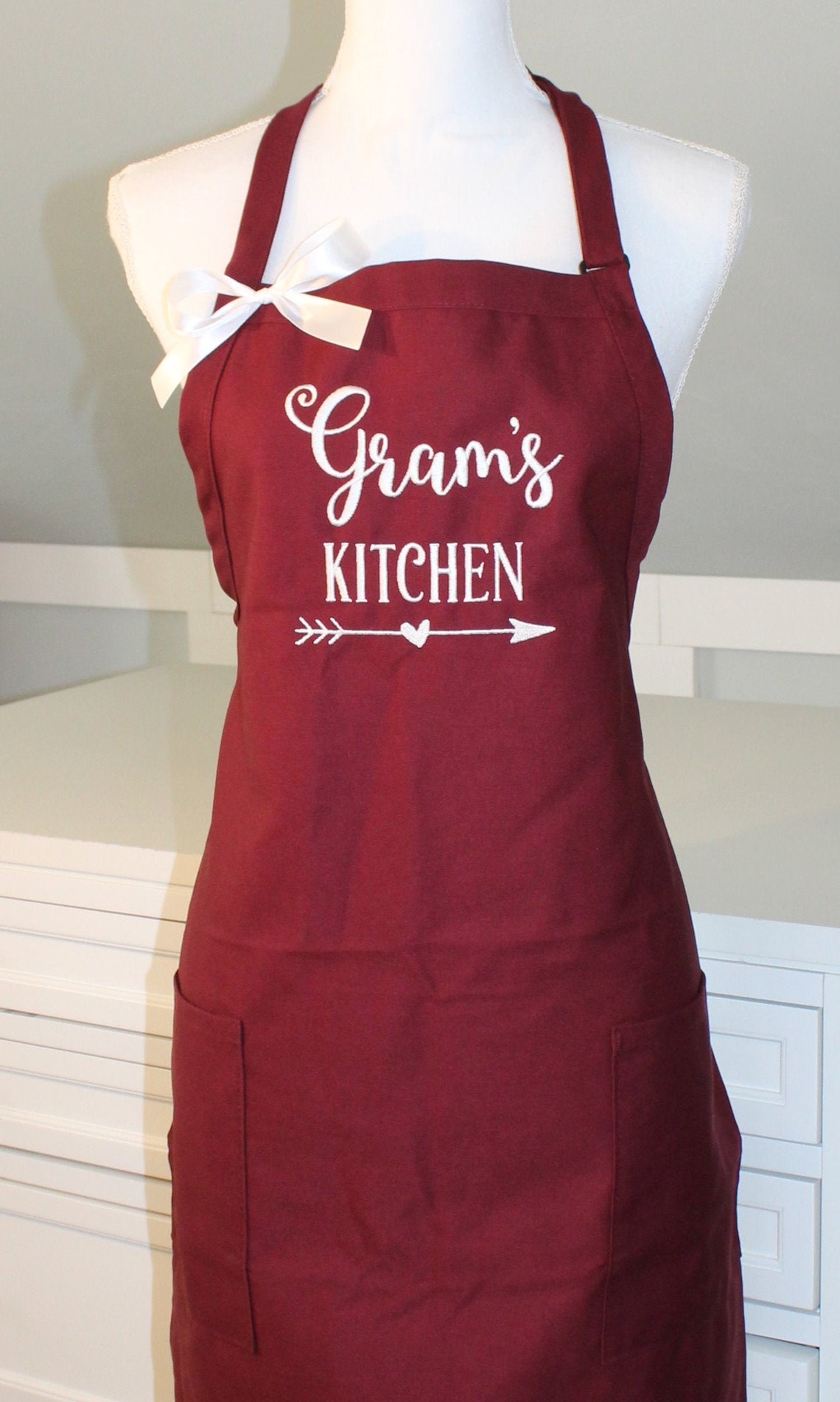 Gram's Kitchen Apron Personalized Apron Gram's Etsy