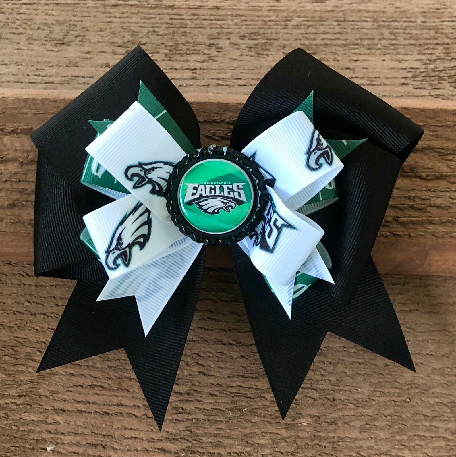 Eagles hair bow eagles bow Philadelphia Eagles nfl hair bow Etsy