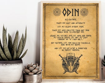 Viking Prayer Art - Etsy